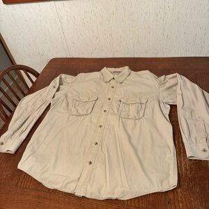 Cabelas Legendary Quality Performance Shirt Men's L Outdoors Long Sleeve Vented